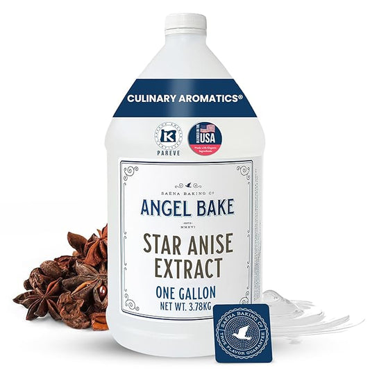 Pure Star Anise Extract, 1 Gallon - Natural Essence for Beverage Formulations, Bulk Manufacturing, Professional Food Developers - Kosher Certified, Vegan, Gluten-Free, Keto Friendly