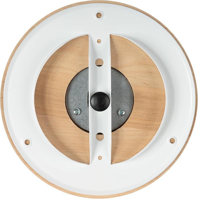 Repa Market ø4" Inch Wooden Air Diffuser - Adjustable Black Alder Wood Tree Sauna Air Vent Cover - Air Intake, Supply and Exhaust Indoor Ventilation Deflector - Round Ducting Home Sauna Accessories