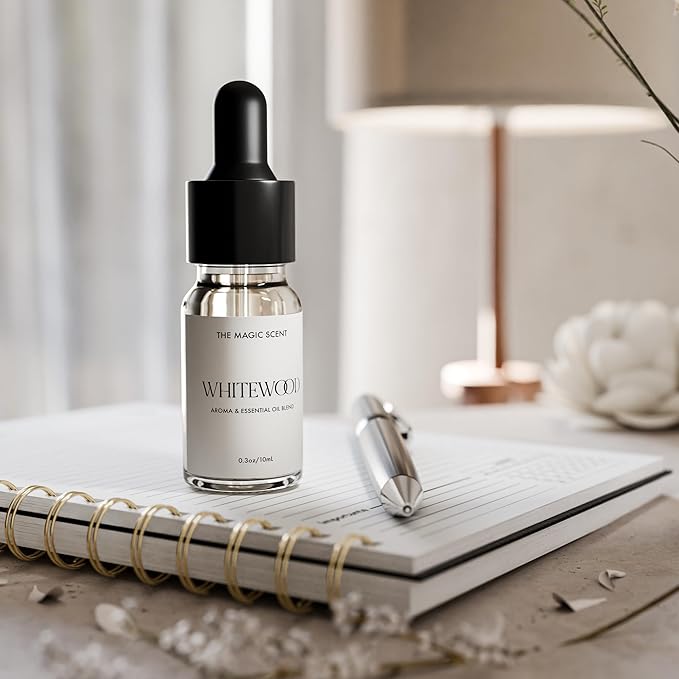 The Magic Scent Whitewood Diffuser Oil - Hotel & Home Luxury Scents Inspired by 1 Hotel Miami, Compare to My Way Diffuser Oil Scents for Home, Designed for Use in All Diffusers - 0.3 fl oz, 10 mL