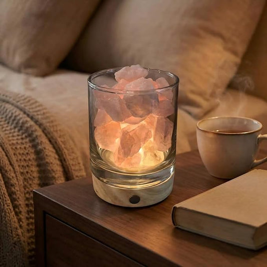 Himalayan Mineral Essential Oil Diffuser, Essential Oil Aromatherapy Lamp Gift Set, Natural Aromatherapy Diffuser for Home and Office Use, Relieves Stress and Purifies The Air