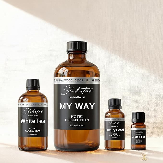 Hotel Diffuser Oil Gift Set – Luxury Hotel Inspired Fragrance Oils for Diffusers, Premium Aromatherapy Home Fragrance, Long Lasting Scent for Bedroom, Spa & Office (Hotel Fragrance Set 10ml*6)