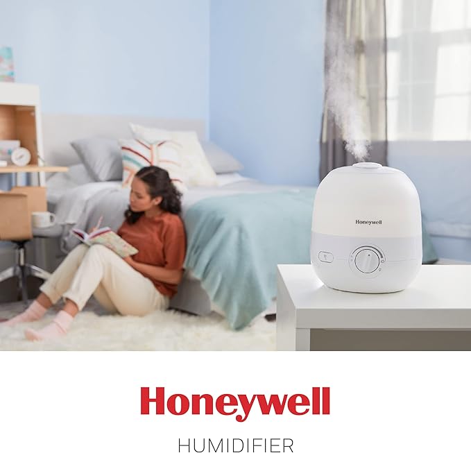 Honeywell Ultra Glow Light Changing Humidifier and Diffuser – Cool Mist Humidifier for Bedroom or Office with Essential Oil Diffuser