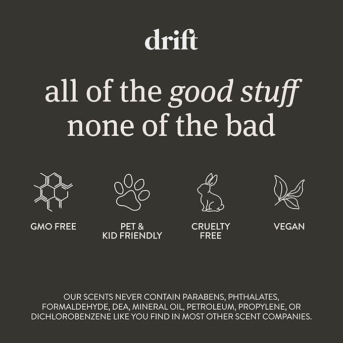 Drift Car Air Freshener Starter Kit - Wooden Deodorizer - Vehicle Odor Remover - Auto Scent Diffuser - Long-Lasting Car Freshening - Amber 3 Pack - CLIP INCLUDED