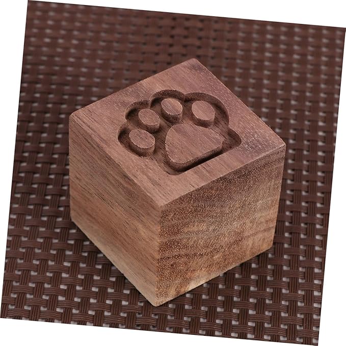Outanaya Wood Aromatherapy Diffuser Square Cat Claw Design Natural Wood Essential Oil Diffuser for Home Bedroom Office Smokeless Portable Sleep