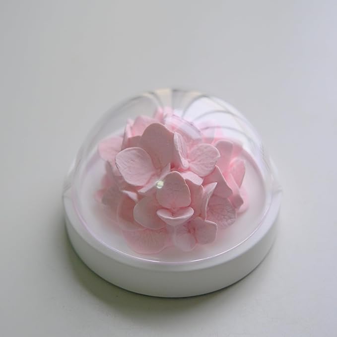 Essential Oil Passive Flower Diffuser -Non-Electric Peony Flower Porcelain Aromatherapy Diffusers for Small Mini Room, Desk Decorative, Bathroom (Pink, Hydrangea)