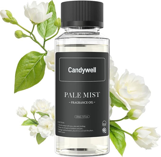Hotel Diffuser Oil for Waterless Diffusers, Luxurious Relaxing Aromatherapy Scent Essential Oil with Lemon, White Tea, Lily of the Valley, 4 Fl Oz, 120 ML, Pale Mist