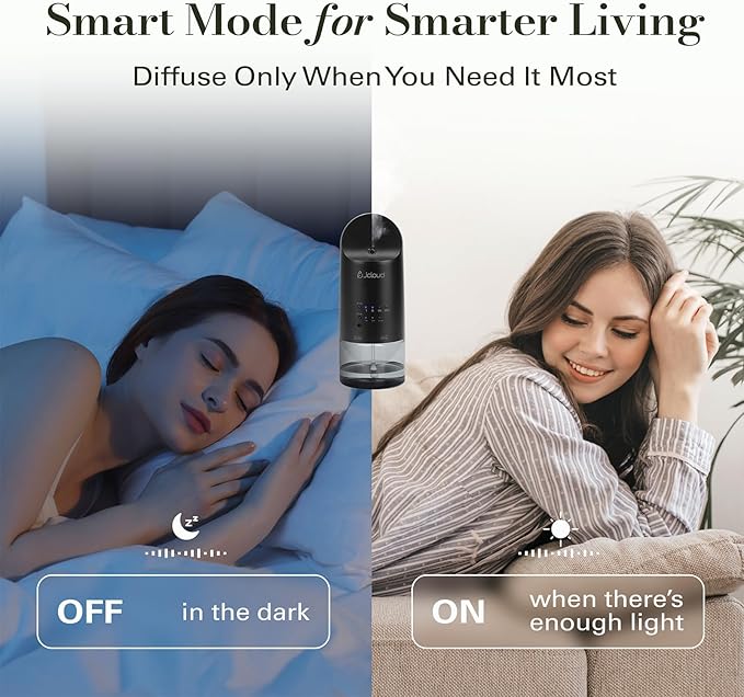 JCLOUD Plug in Diffuser for Essential Oils, 2 Pack Waterless Scent Diffuser Cover Up to 500 Sq. Ft. for Home, Office, Spa – Portable Wall Aromatherapy Device, Black