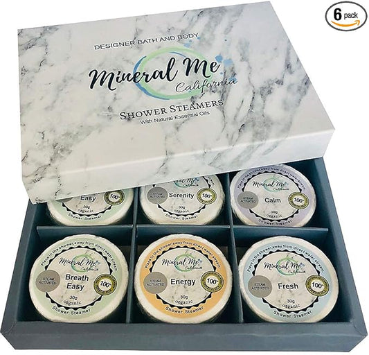 Shower Steamers Aromatherapy - Organic Natural Shower Bombs Vapor Tablets, Aromatherapy for Home Spa, Relaxing Self Care Birthday Gifts for Men, Women, Mothers Day Gift for Mom, Wife, Girlfriend