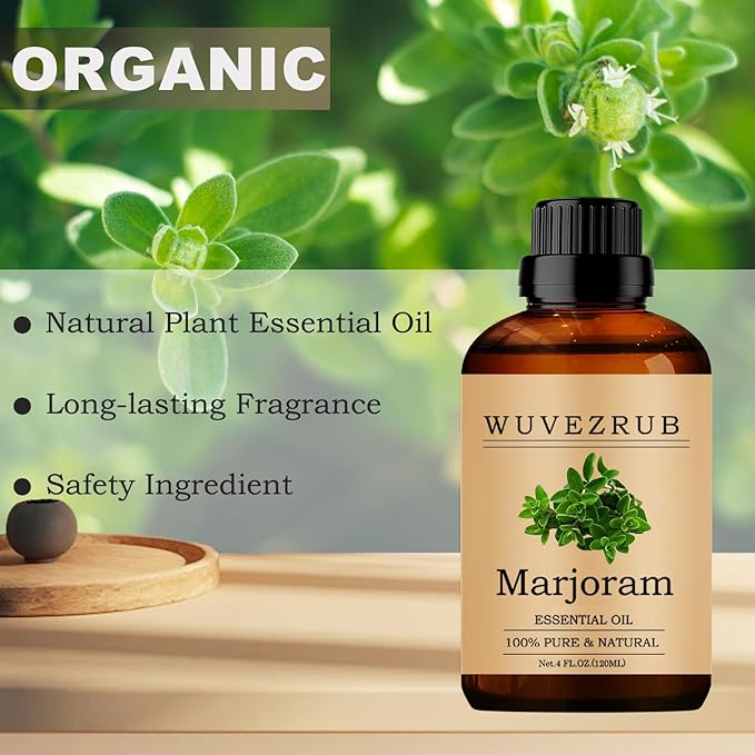 Marjoram Essential Oil 120ML, 100% Pure and Natural for Aromatherapy Diffuser - 4 Fl Oz