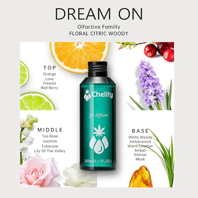 Hotel Essential Oils, Home Luxury Scents, Dream On 2.1 Fl Oz for Waterless Diffuser & Ultrasonic and Crafting for Ultrasonic and Crafting，Aromatherapy Bigger Bottle & Longer Lasting