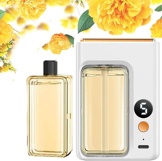 Automatic Aromatherapy Diffuser, Wall Mounted Essential Oil Diffuser, Intelligent Electric Aromatherapy Diffusers for Homee, Rechargeable 5 Mist Modes Aromatherapy Diffusers (Shangri-la)