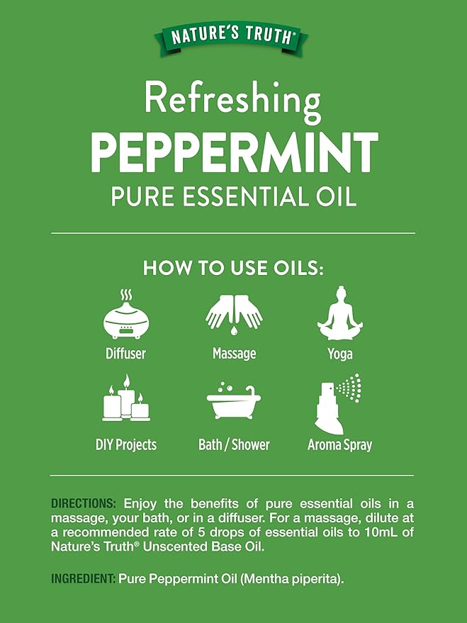 Nature's Truth Essential Oil, Peppermint, 2 Fl Oz