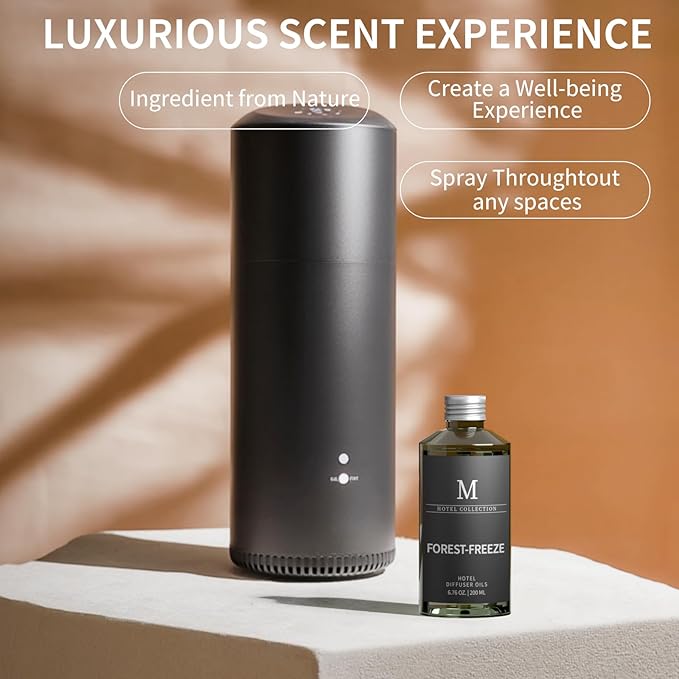 Hotel Collection Diffuser Oil- 6.76 Fl Oz/200ML-Forest-Freeze,Luxury Essential Oils for Diffuser Refill & Machines,Bigger Bottle, Bolder Aroma, Longer Lasting