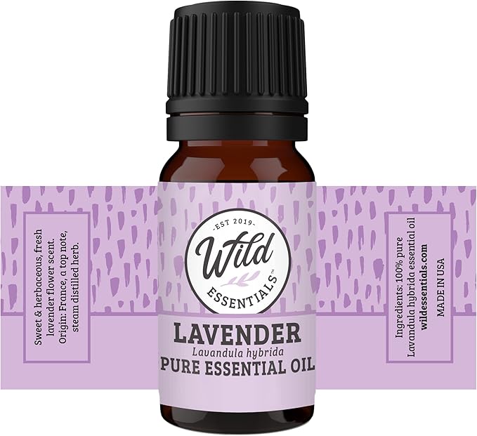 Wild Essentials Top 6 Piece Single Note Essential Oil Set -100% Pure Therapeutic Grade Aromatherapy Kit with Lavender, Eucalyptus, Tea Tree, Orange, Lemongrass, Peppermint - 10ml, Made in The USA