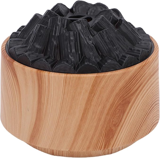 Rengue Essential Oil Diffuser, ABS Mini Humidifier with Mystical/Fantasy Effect, Dual Mist Modes 300ml for Home Office Bedroom (Light Wood Grain)