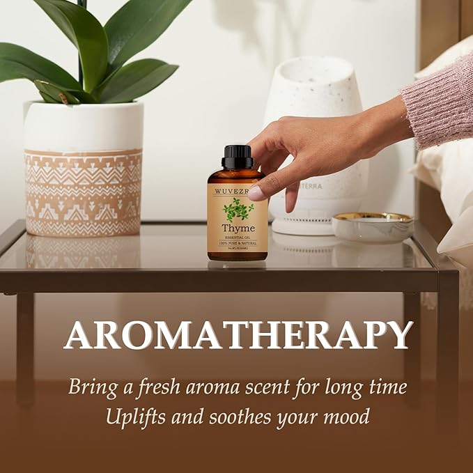 Thyme Essential Oils 240ML, Pure Thyme Essential Oil for Aromatherapy Diffuser - 8 Fl Oz