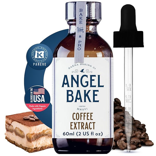 Pure Coffee Extract for Baking and Mixology - Cold Brewed Premium Natural Flavoring for Desserts, & Beverages - Kosher, Keto Friendly, Vegan & Gluten-Free (2 Oz Extract with Latex-Free Dropper)
