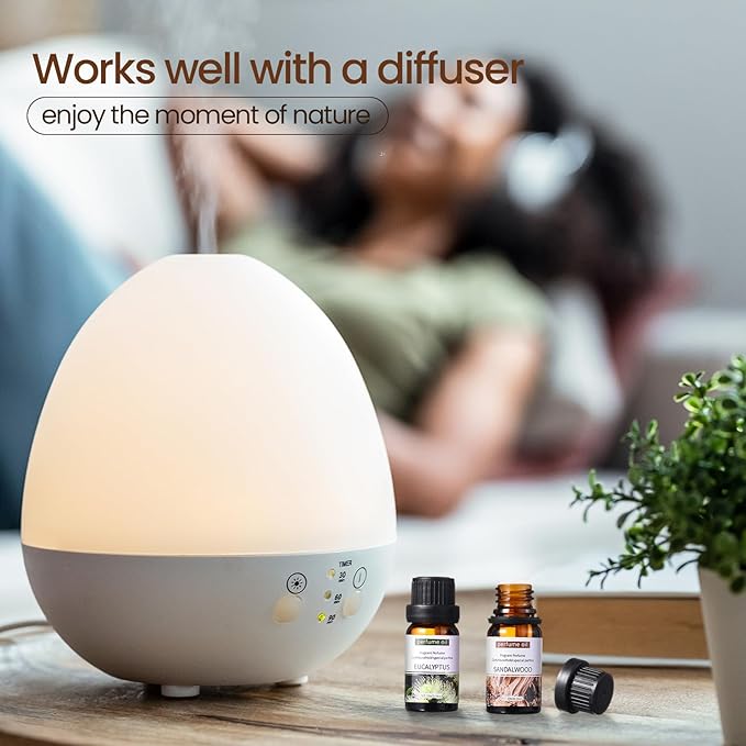 Nuanchu 36 Pcs Essential Oils Set 10ml Fragrance Oil Aromatherapy Kit for Diffuser Humidifier Aromatherapy-Oils for Candle Making
