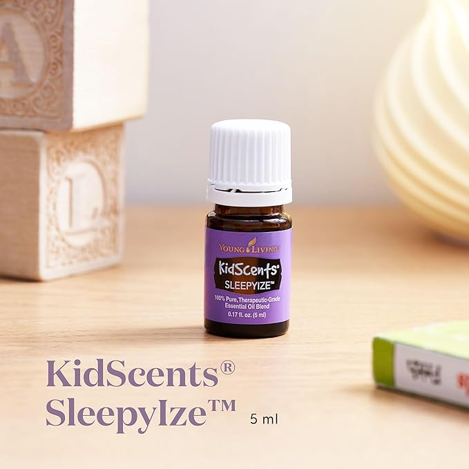 KidScents SleepyIze 5ml by Young Living - Calming Bedtime Routine - Natural Sleep Support for Kids - Lavender Essential Oil Blend - Aromatherapy for Relaxation and Diffusion