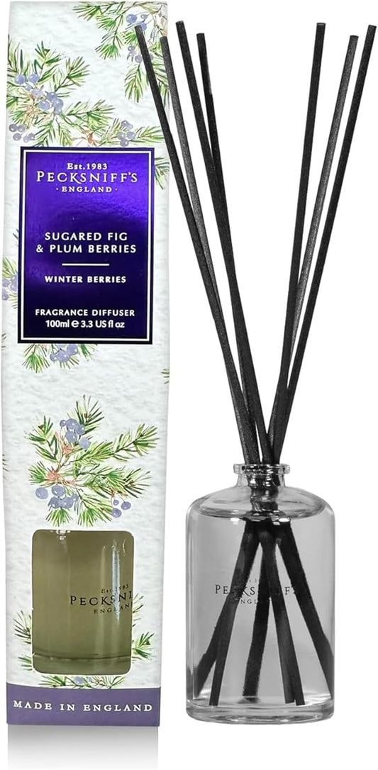 Pecksniff's Sugared Fig and Plum Berries Diffuser | 100 ml/3.38 Fl Oz