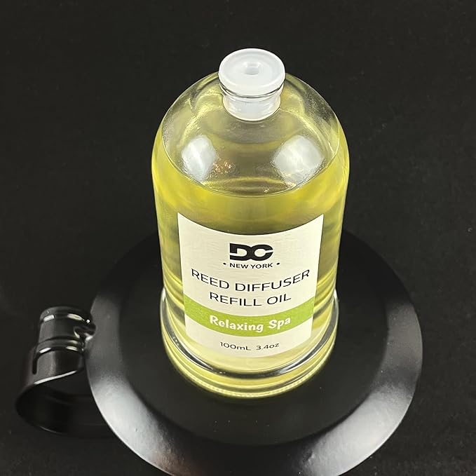 Daniella's Candles Relaxing Spa Reed Diffuser Refill Oil, 3.4oz/100ml, Premium Fragrance Oil, Home Fragrance, Long Lasting, Oil for Reed Diffuser