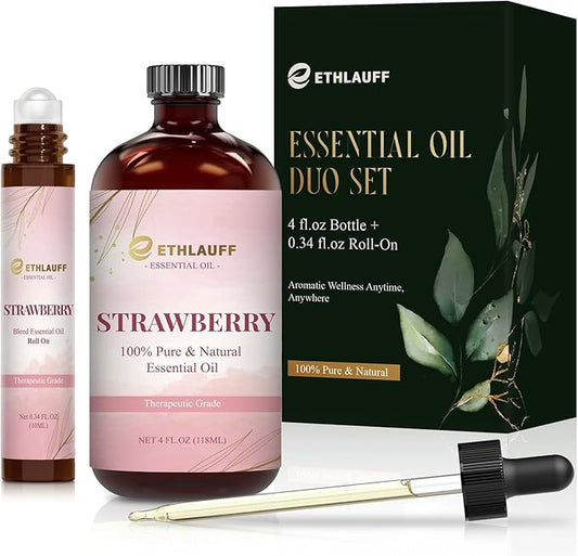 Strawberry Essential Oil,Strawberry Oils for Aromatherapy, Diffusers, Humidifiers, Home fragrances, DIY Skincare, Candle, Soap Making, Relaxation, Yoga