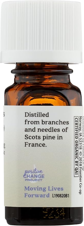AURA CACIA Organic Pine Essential Oil, 0.25 FZ