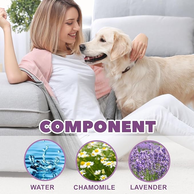 JoanofArc Calming Spray, Cat & Dog Calming Pheromone Spray 50ml with Diffuser Kit, Support Calmness, Stress Reduction, Stops Scratching & Barking for Home Travel, Safe for Pets