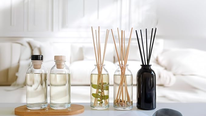 Urban Naturals Reed Diffuser Oil Refill, Ocean Rose Diffuser Oils with Rose, Lemongrass, Basil, 4 oz + Free Reed Sticks, Made in the USA