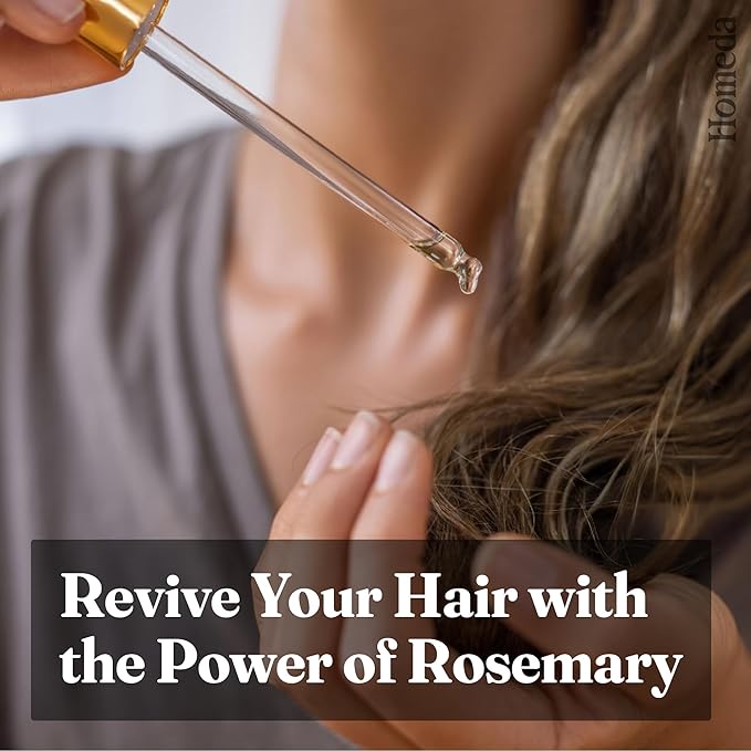 Rosemary Essential Oil, Organic Rosemary Oil for Hair Growth (0.5 fl oz, 15ml) Aceite De Romero Organico, Pure Rose Mary, Cold Pressed Topical Rosmarin for Diffuser, Scalp, Skin