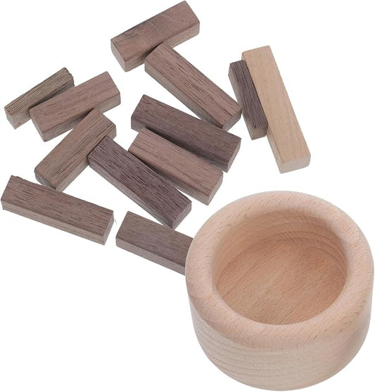 Holibanna Wood Diffuser Ornament for Home and Office Natural Beech Wood Aromatherapy Decor Handmade Essential Oil Diffuser for Domestic Use and Relaxing Ambiance