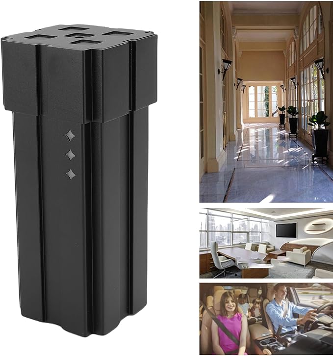 Luocute Waterless Essential Oil Diffuser, 20ML Low Noise Anti Leakage Intelligent Mode Dual Fluid Cold Mist Essential Oil Diffuser, Suitable for Car Bedroom Office (Black)