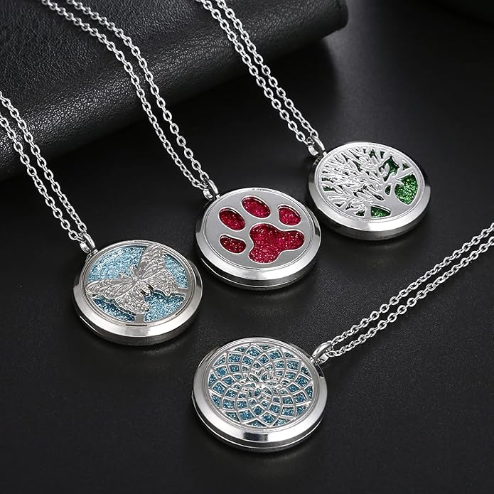 Mixed Pearl Cage Locket Pendants Set, Essential Oil Diffuser DIY Necklace Bracelet Jewelry Making Craft, Bulk Beads Aromatherapy Diffuser Charms Gifts for Women Girls