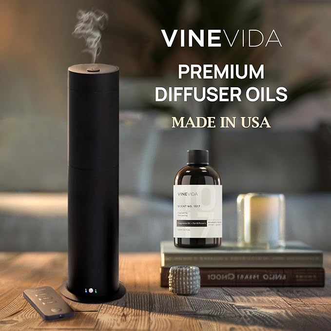 VINEVIDA [16 Fl Oz] Vanilla Odor Eliminator Fragrance Oil for Cold Air Diffusers, Essential Oils for Diffuser Oil Refill & Air Freshener Room Spray