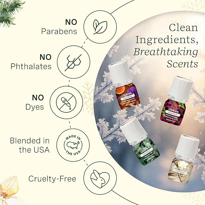 Lifelines ClickWick Essential Oil Blends for Lifelines Diffusers, 3-Pack Warm Mahogany Set – Essential Oil Blend Refill for Candle, Plant & Shower Aromatherapy Diffuser – Fragrance for Diffusers