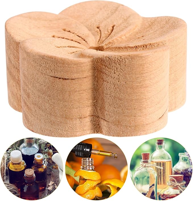 MAGICLULU Wood Aroma Diffuser Essential Oil Diffuser Natural Beech Wood Home Fragrance Living Room Decoration Suitable for Indoor Use Random Color