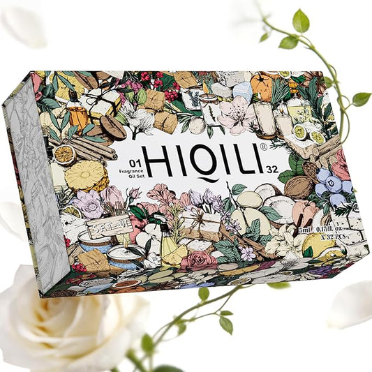 HIQILI Discovery Fragrance Oil Set– 32 Premium Scents for Essential Oils Diffuser, Candle & Soap Making, DIY Perfume, Home Fragrance, Long-Lasting Aromatherapy Gift Set, Tobacco Vanilla (5ML)