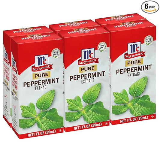 McCormick Pure Peppermint Extract, 1 fl oz (Pack of 6)