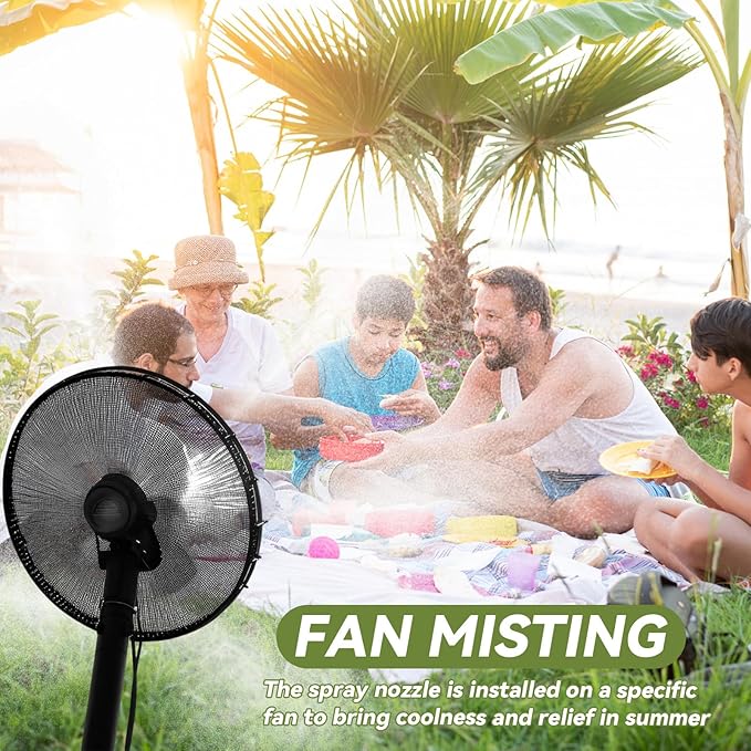 Zhengmy 50 Pcs 0.1mm Brass Misting Nozzles, Mister Nozzles Brass for Outdoor Cooling System Orifice 10/24 UNC Replacement Heads for Outdoor Cooling System(Silver)