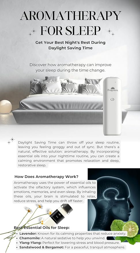 Siena Waterless Aromatherapy Diffuser by Fragranza613 | Bluetooth Enabled, Large Coverage 1,000 sq/ft, Whisper-Quiet, Elegant Design, Safe for Pets & Kids (White)