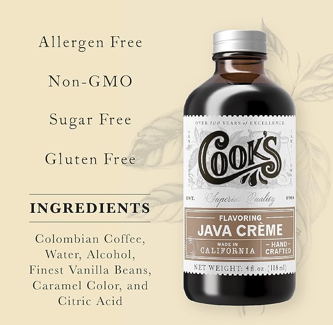 Cook's Java Creme Flavor 16 oz