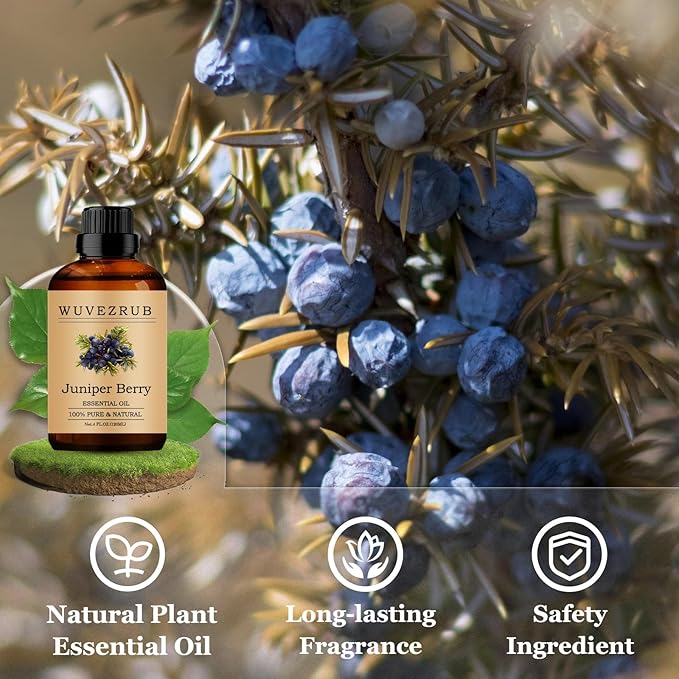 Juniper Berry Essential Oils 120ML, Pure Juniper Berry Essential Oil for Aromatherapy Diffuser - 4 Fl Oz