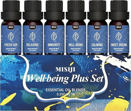 Essential Oils for Diffuser for Home-Wellbeing Essential Oil,Diffuser Oils for Aromatherapy,Candle&Soap Making,Humidifiers