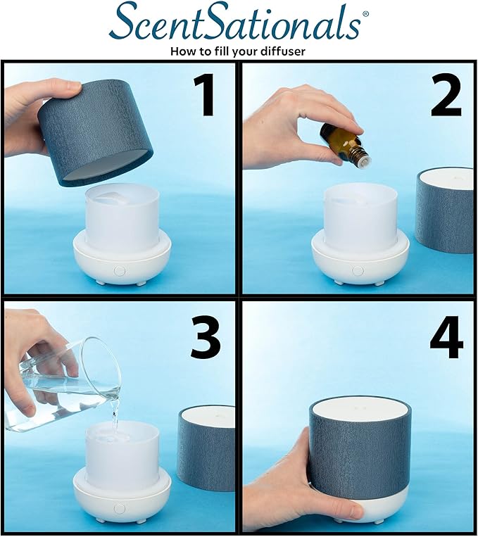 ScentSationals Essential Oil Diffuser - Eclectic Collection - Aromatherapy Diffuser for Living Room or Bedroom, Home Fragrance Diffuser for Scented Essential Oils - Dunaway
