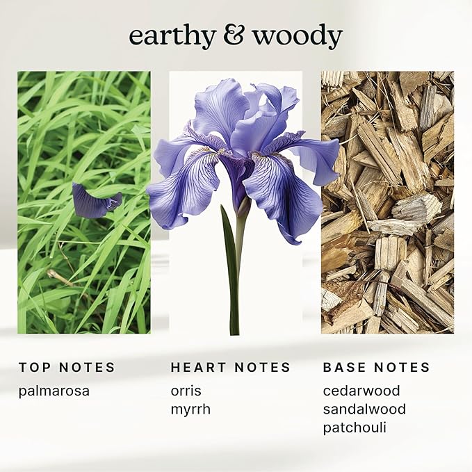 Homedics SereneScent Forest Whisper Fragrance Oil 15ml | Earthy Woody Blend with Cedarwood, Sandalwood & Patchouli | USDA Biobased Essential Oil Diffuser Scent | Waterless Cold Air