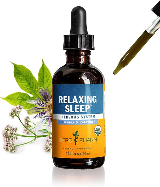 Herb Pharm Relaxing Sleep Herbal Formula with Valerian Liquid Extract Drops, 2 Oz