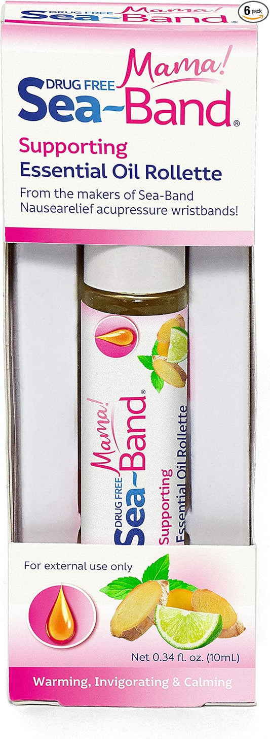 Sea-Band Mama! Essential Oil Calming Aromatherapy Rollette for Morning Sickness Relief