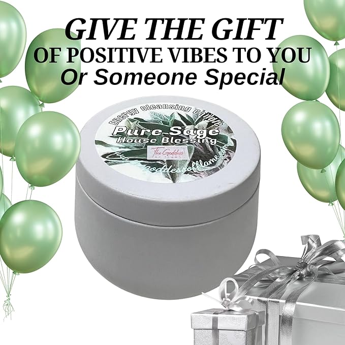 White Sage Candle | Energy Cleansing | Cleansing House Negative Energy Smudge Kit | Soy Wax Natural Clean Organic Non Toxic - Aromatherapy Spiritual Meditation Gifts | Long Lasting (Small 4oz)
