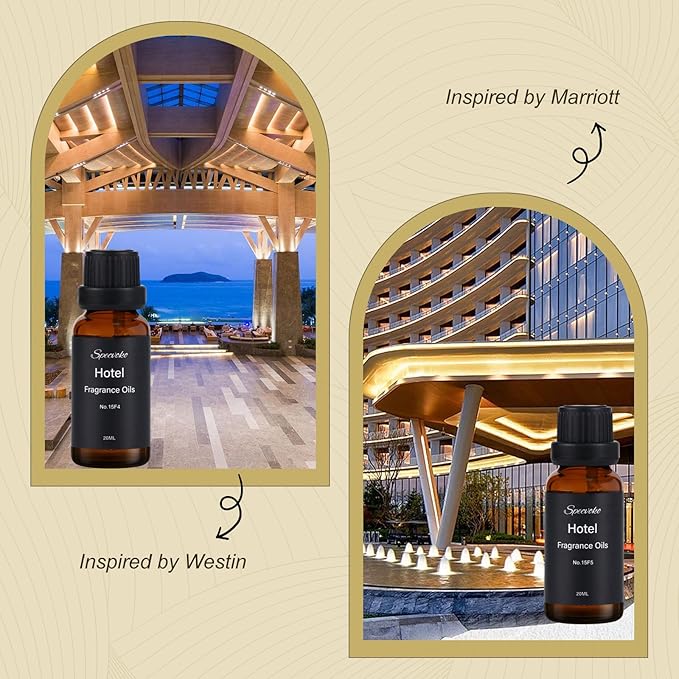 Hotel Collection Diffuser Oil Gift Set, 20ML Luxury Essential Oils Kit for Diffusers Refill for Home Fragrance Oils Inspired by The Ritz Carlton Westin Hilton Marriortt and Four Seasons