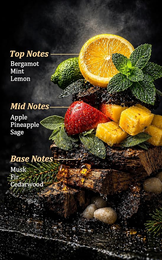 Hotel Diffuser Oil Inspired by Baccarat NYC – Fragrance & Essential Oil Blend for Waterless & Cold Air Diffusers – Bergamot, Mint, Cedarwood – Long-Lasting Aroma – Aromatherapy – 4 Fl Oz Glass Bottle